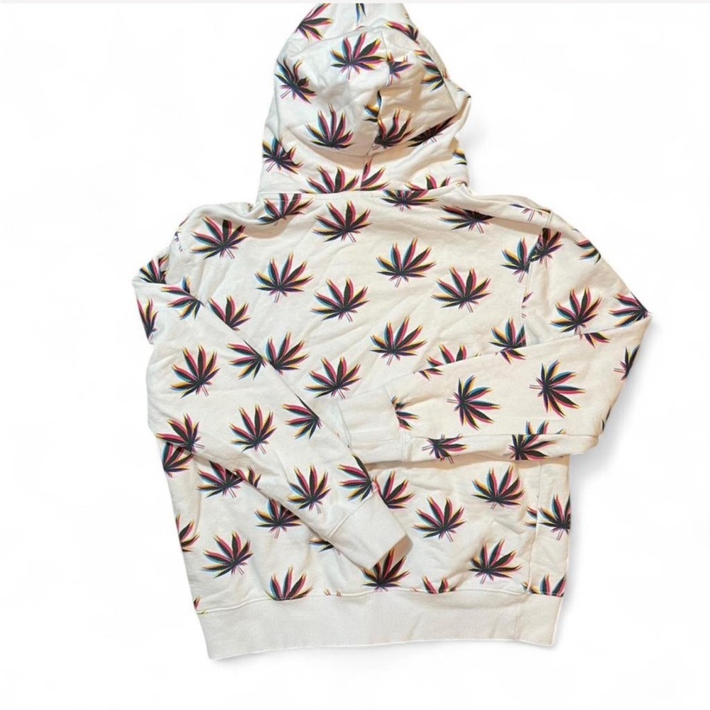 WESC Cannabis Weed Trippy Hippie Hoodie Womens M or Mens S. - Picture 6 of 6